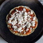 Memela - heirloom tomato farm cheese, benton’s fat<br>